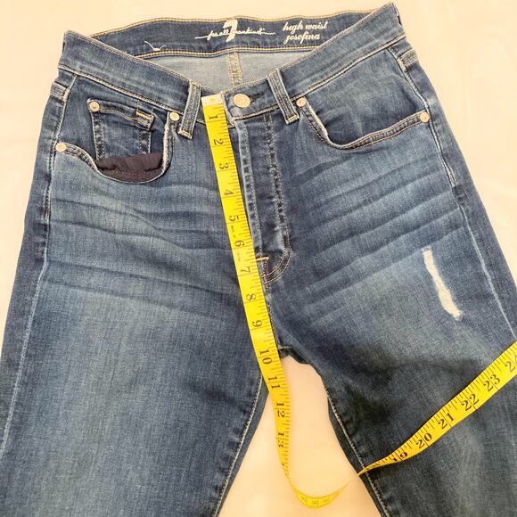 7 For All Mankind High Waist Josefina Jean Size 27 - Picture 7 of 9